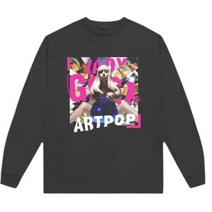 Lady Gaga Artpop Longsleeve Tracklist Tee Size 2X New w/o Tag Official Merch